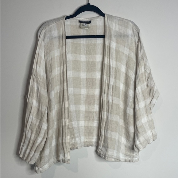 Eskandar | 100% Linen Cream Open-Front Cardigan Size 0/XS - Picture 2 of 7
